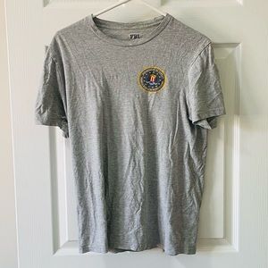 ⚡️BOGO free⚡️ grey short sleeve FBI t shirt